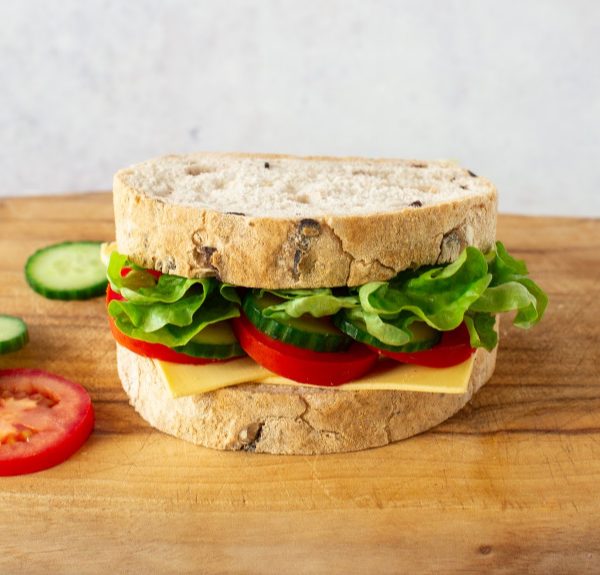 Olive bread sandwich