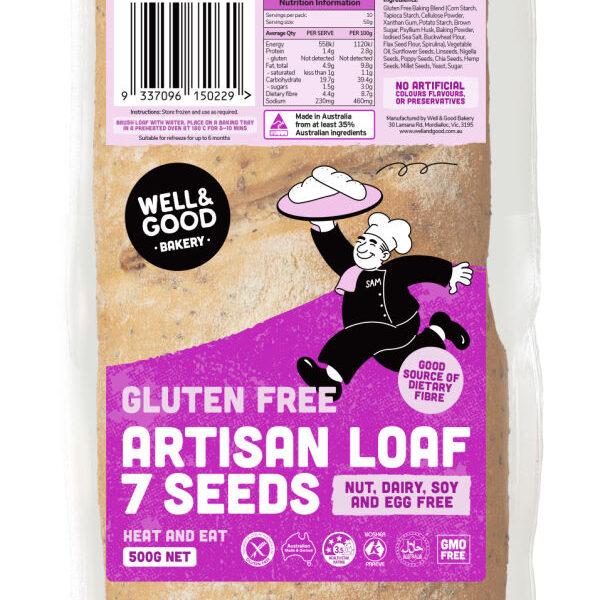 Gluten Free Artisan Loaf 7 Seeds