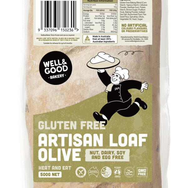 Gluten Free Artisan Loaf Olive