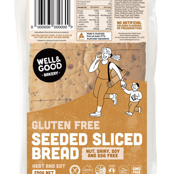 Gluten Free Seeded Bread Packaging
